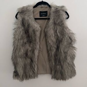 Faux fur vest
